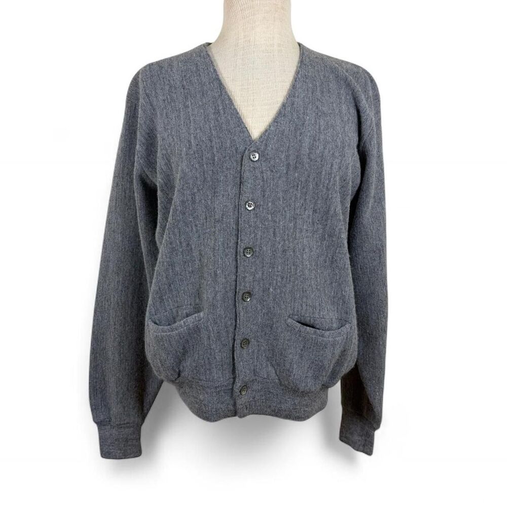 Sears Men's Grey Cardigan